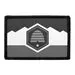 Pull Patch Utah State Flag Black White patch velcro