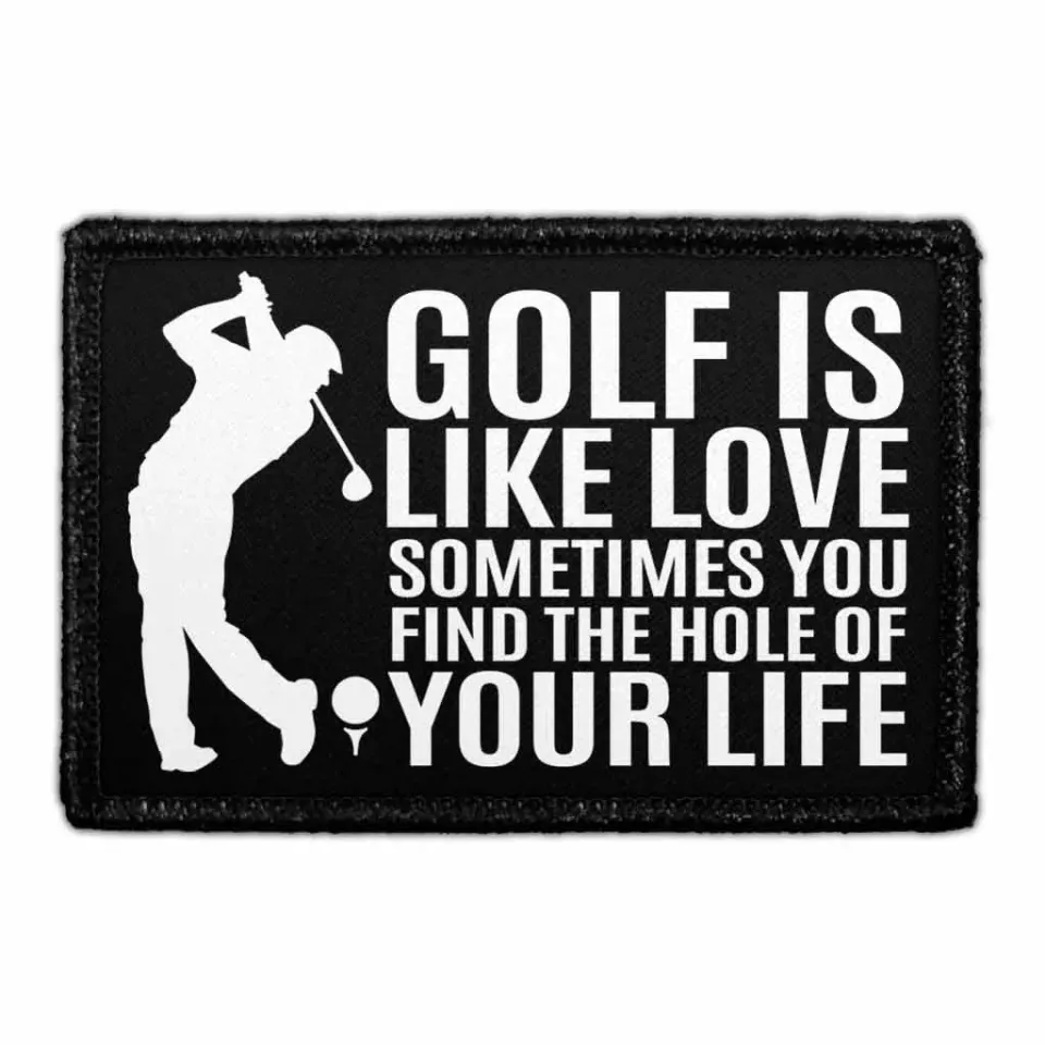 Pull Patch Golf Is Like Love patch velcro