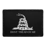 Pull Patch Don’t Tread On Me patch sort-hvid