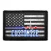 Pull Patch US Flag Lifeline Distressed patch personlig sort-hvid