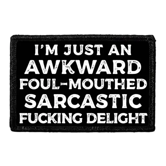 Pull Patch Awkward Foul-Mouthed Sarcastic patch grov humor