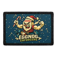 Pull Patch Eggnog Enforcers julepatch med velcro