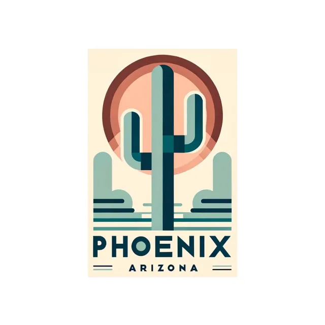 Vagabond Heart Phoenix AZ sticker klistermærke mat vinyl