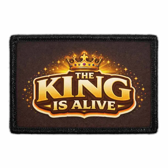 Pull Patch The King Is Alive patch med velcro 3x2