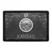 Pull Patch Kansas State Flag patch med velcro sort-hvid