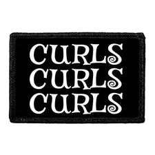 Pull Patch Curls Curls Curls patch med velcro krøller