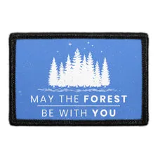 Pull Patch May The Forest Be With You patch blå velcro