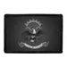 Pull Patch North Dakota State Flag patch sort-hvid velcro