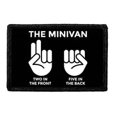 Pull Patch The Minivan Two In The Front patch med velcro sjov