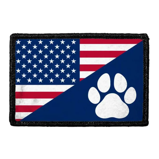 Pull Patch US Paw Flag patch potetryk velcro