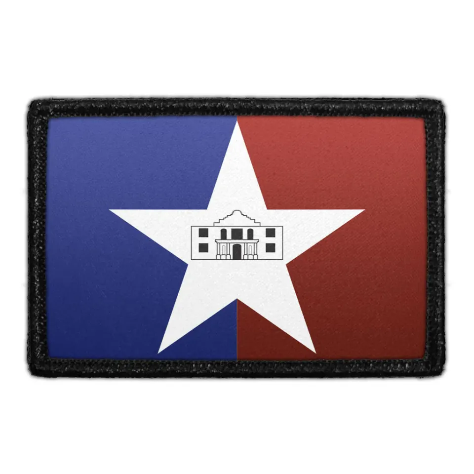 Pull Patch San Antonio City Flag patch farvet velcro