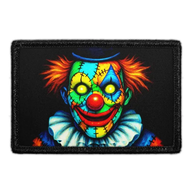 Pull Patch Patchwork Pierrot Scary Clown patch velcro 76x51mm