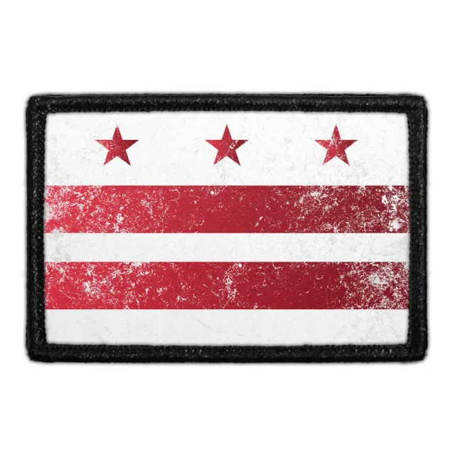 Pull Patch Washington D.C. City Flag patch farve distressed