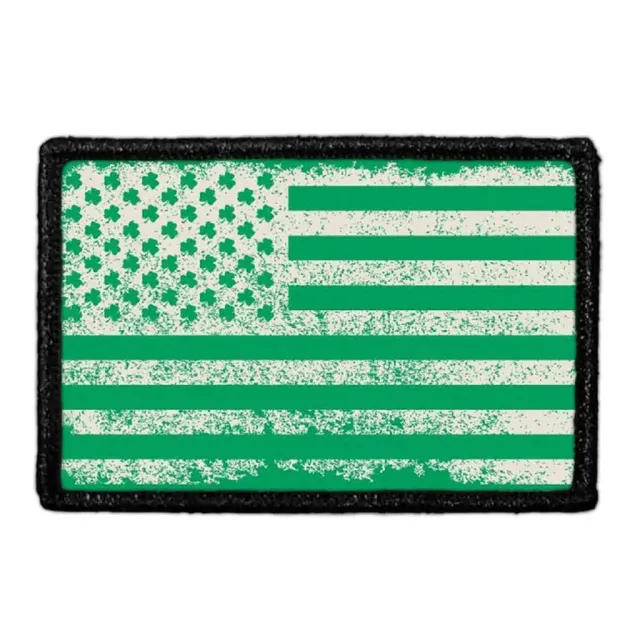 Pull Patch Shamrock Flag Vintage patch distressed