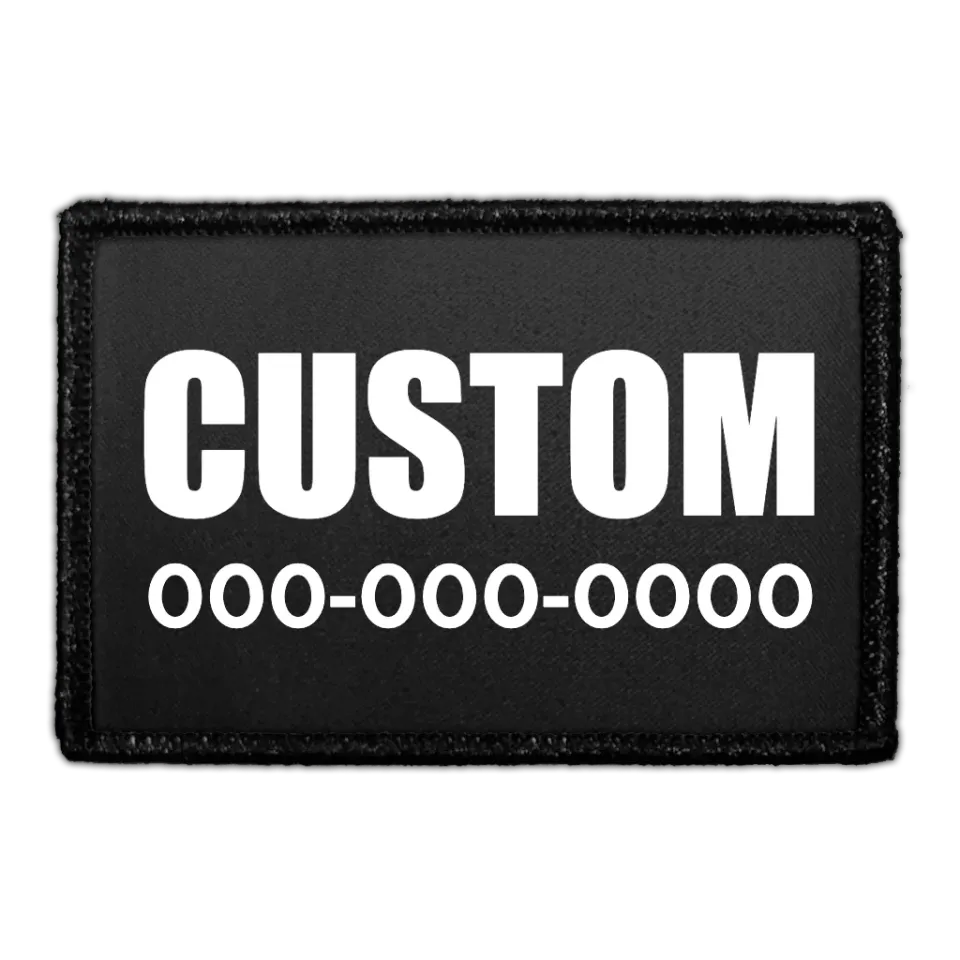 Pull Patch Contact Information patch 7,6x5 cm med velcro