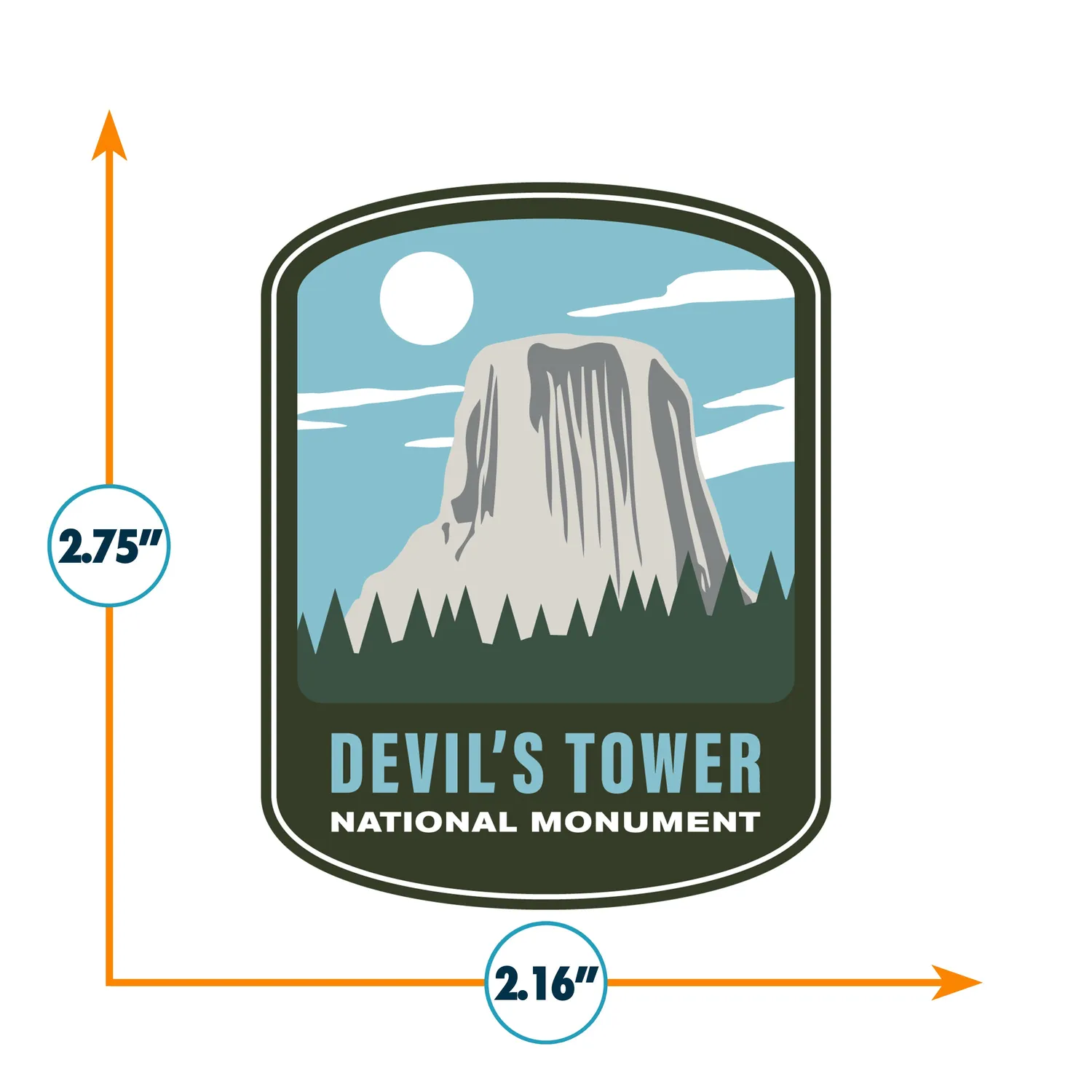 Vagabond Heart Devil's Tower klistermærke vinyl 70x55