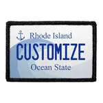 Pull Patch Customizable Rhode Island License Plate mærke