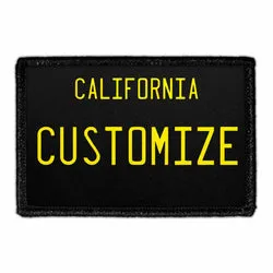 Pull Patch Montana nummerplade patch custom 3x2 polyester