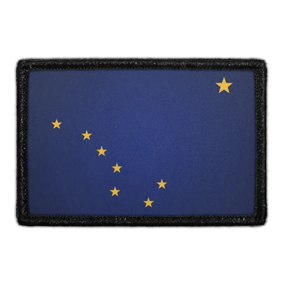 Pull Patch Alaska State Flag patch farve 76 mm