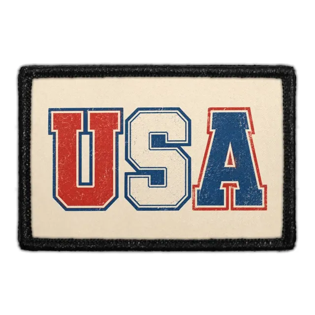 Pull Patch USA Vintage patch 3x2 velcro