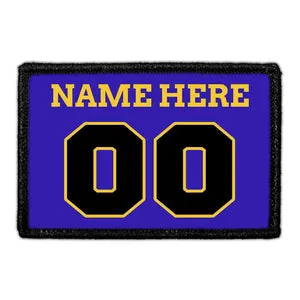 Pull Patch Customizable Jersey Purple Gold patch lilla