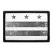 Pull Patch Washington D.C. flag patch sort-hvid velcro