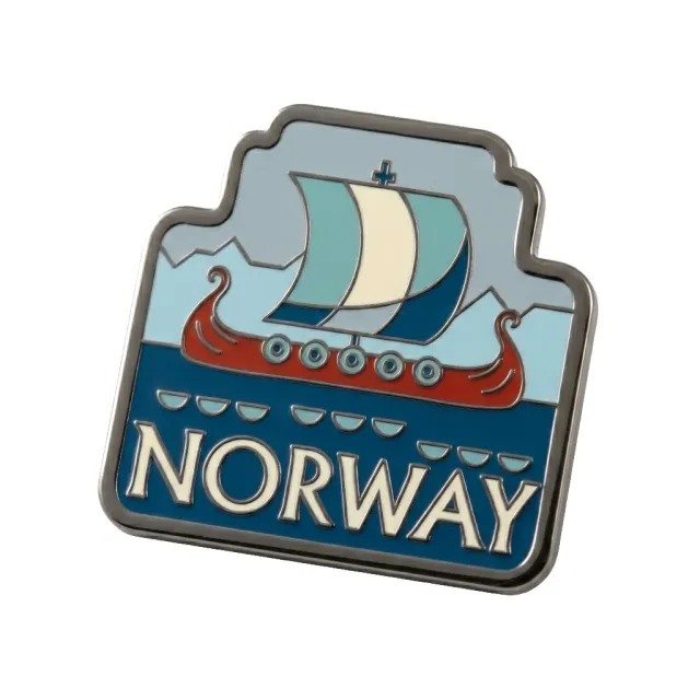 Vagabond Heart Norway emalje pin fjord