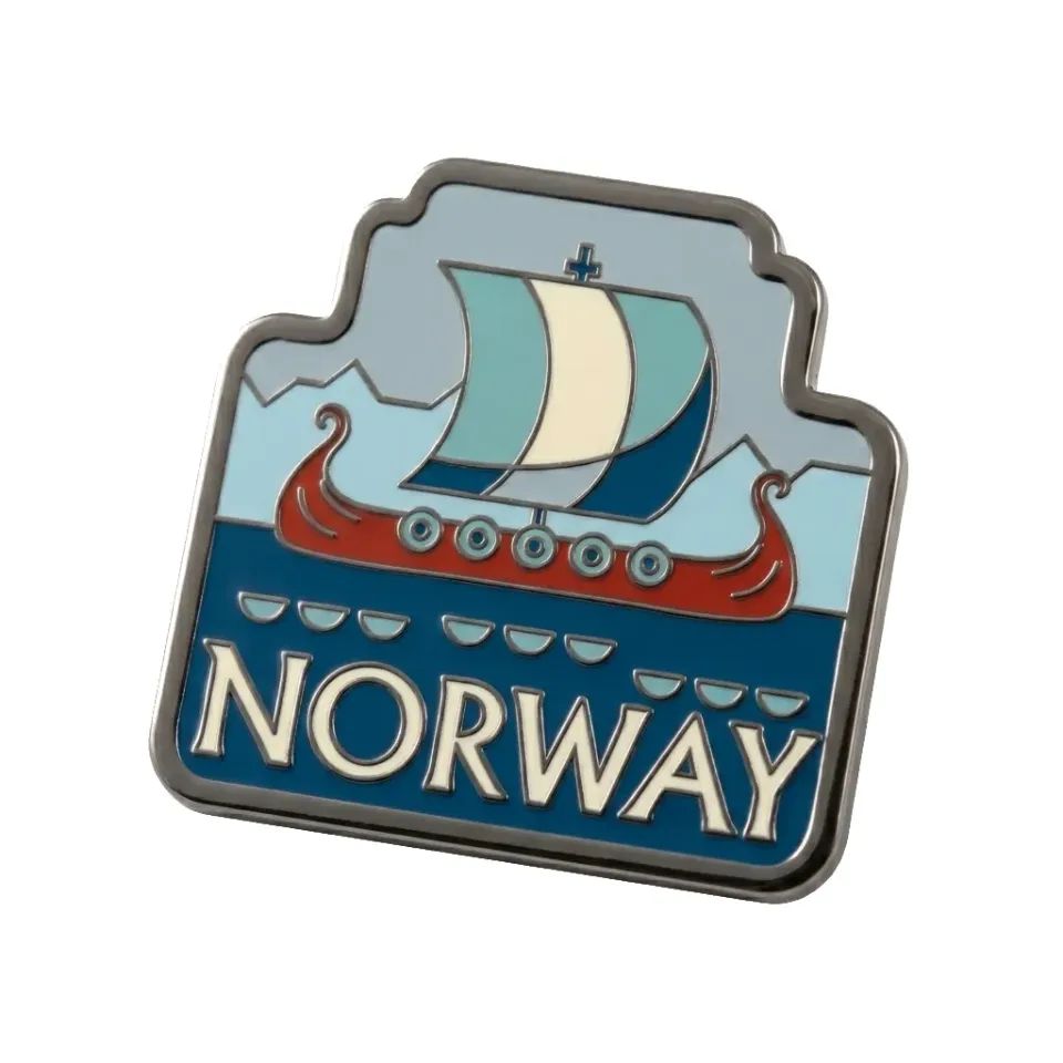 Vagabond Heart Norway emalje pin fjord