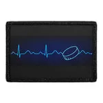 Pull Patch Hockey Heartbeat Blue patch 76x51 mm blå