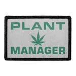 Pull Patch Plant Manager patch med velcro sjov tekst