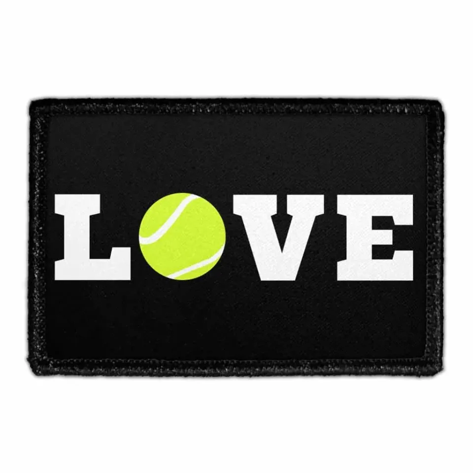 Pull Patch Love Tennis patch velcro tennismotiv
