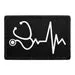 Pull Patch Stethoscope Icon patch velcro hvid