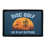 Pull Patch Go Play Outside disc golf patch med velcro