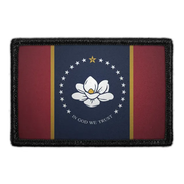 Pull Patch Mississippi State Flag patch ny farve