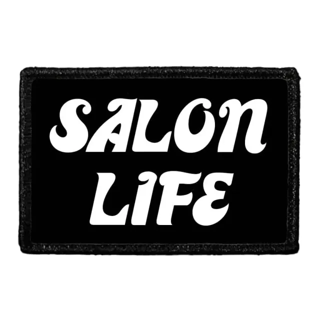 Pull Patch Salon Life mærke 3x2 frisør