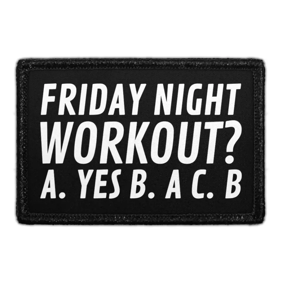Pull Patch Friday Night Workout patch velcro 7,6x5 cm