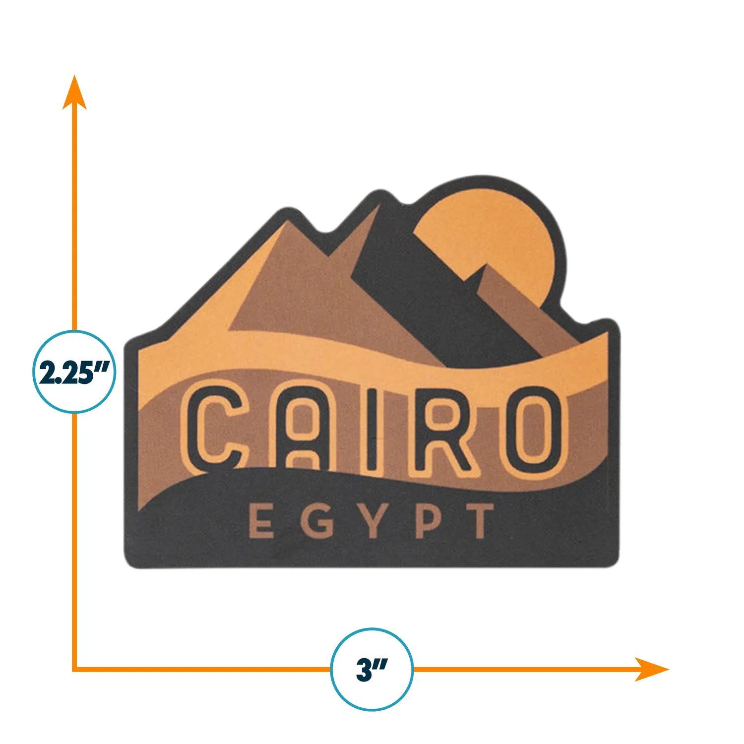 Vagabond Heart Cairo vinyl klistermærke pyramide