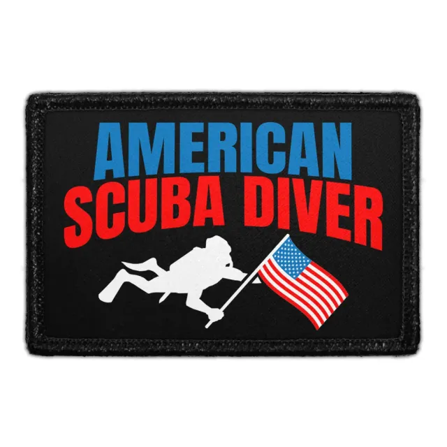 Pull Patch American Scuba Diver patch velcro USA