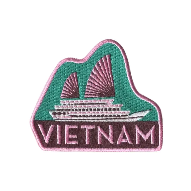 Vagabond Heart Vietnam patch broderet til denim