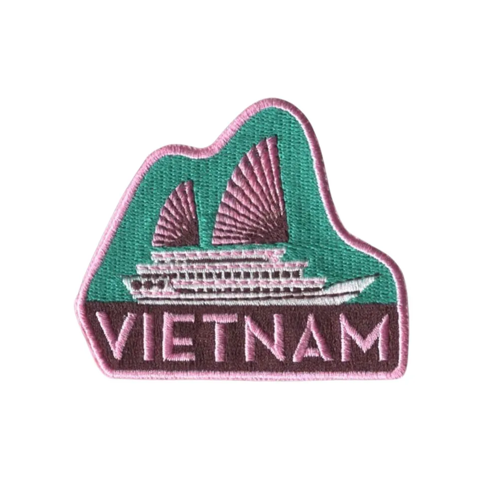 Vagabond Heart Vietnam patch broderet til denim