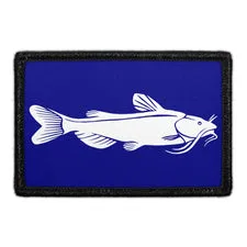 Pull Patch Catfish patch med velcro fiskemotiv