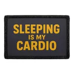 Pull Patch Sleeping Is My Cardio patch med velcro sjov tekst