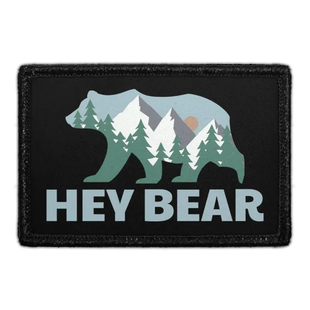 Pull Patch Hey Bear patch med velcro – bjørnemotiv