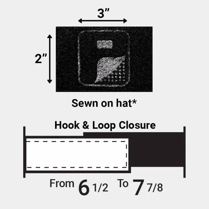 Pull Patch Visor Curved Bill Flexfit kasket sort