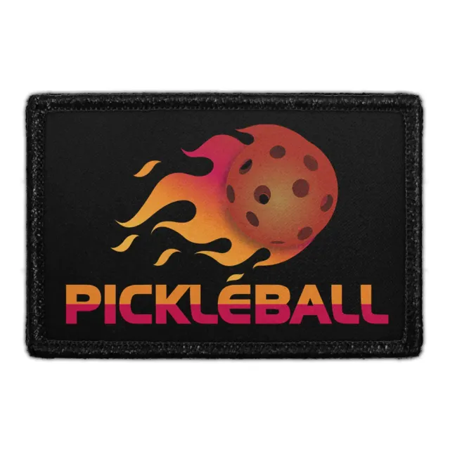 Pull Patch Pickleball Fire velcromærke – flamme