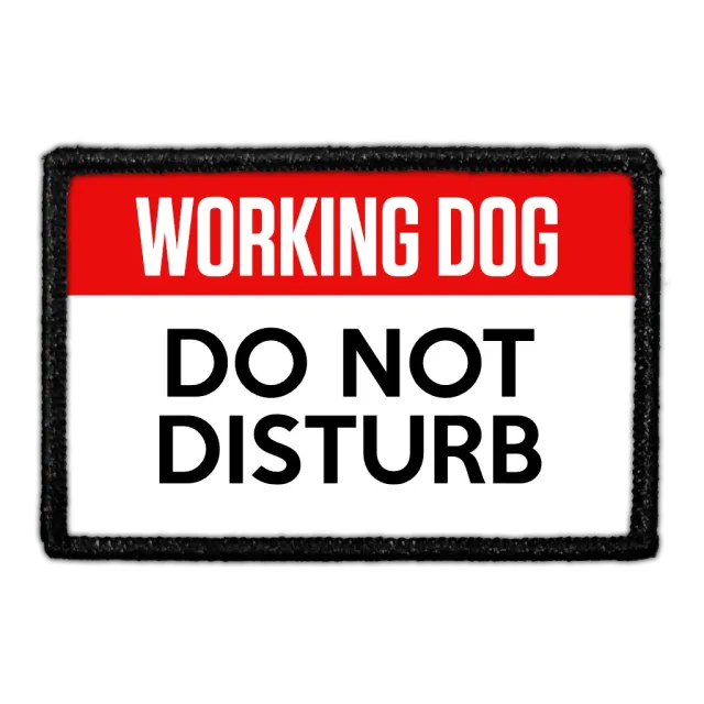 Pull Patch Custom Do Not Pet patch 3x2 advarsel