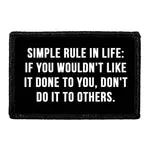 Pull Patch Simple Rule In Life patch velcro citat