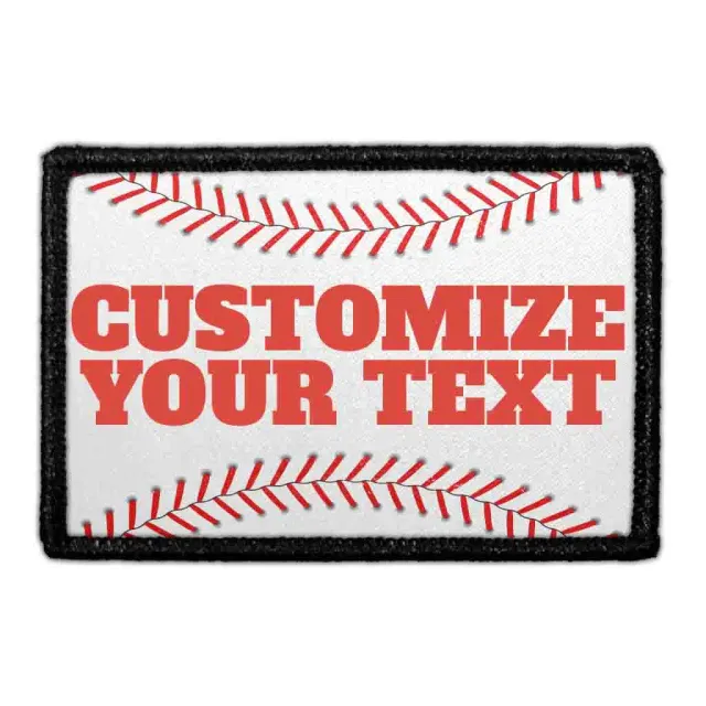 Pull Patch Baseball Threads patch 3x2 egen tekst