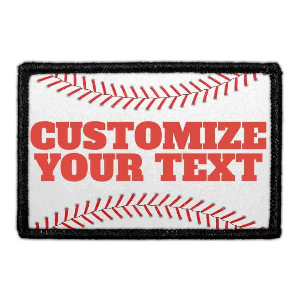 Pull Patch Baseball Threads patch 3x2 egen tekst