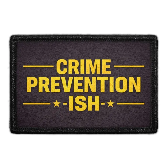 Pull Patch Crime Prevention-Ish patch 3x2 politi